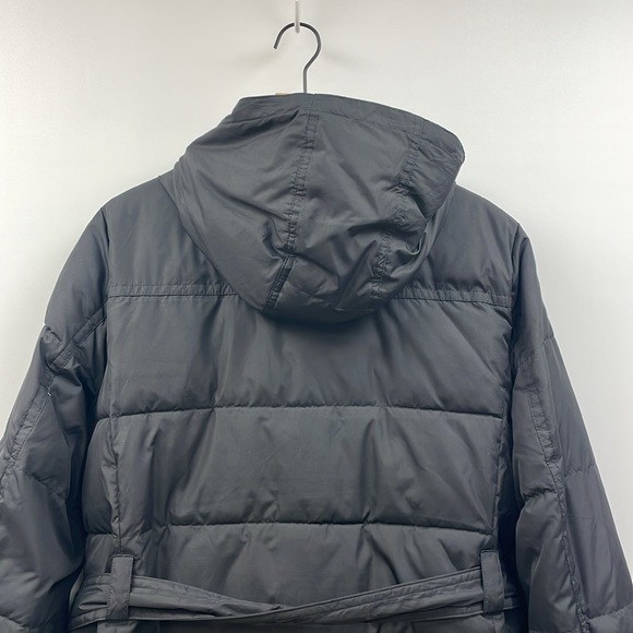 J. Crew Mercantile Belted Quilted Long Puffer Coat Winter Jacket Black 2X - Picture 6 of 8